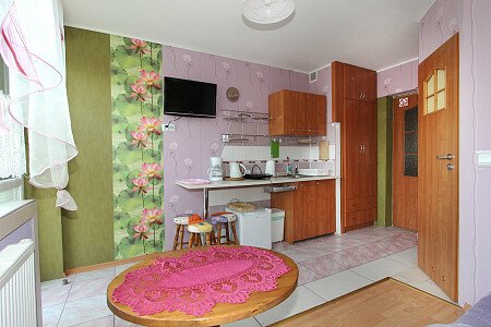 Apartament liliowy-aneks kuchenny